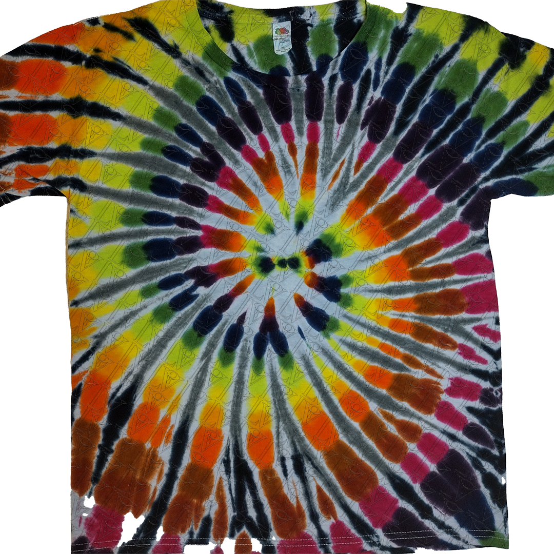 Kids Autumn Spiral Tie Dye Shirt