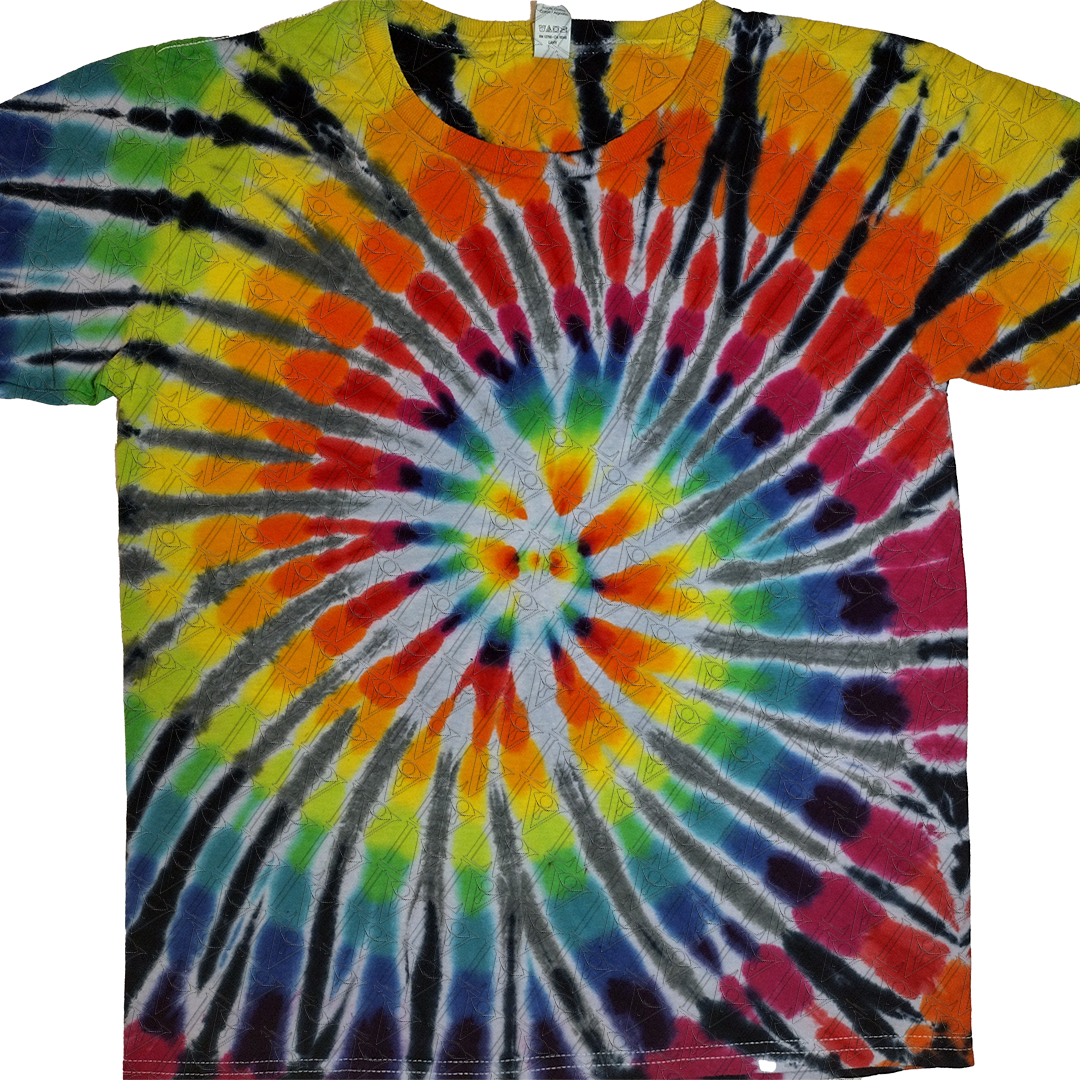 Kids Rainbow Spiral Tie Dye Shirt