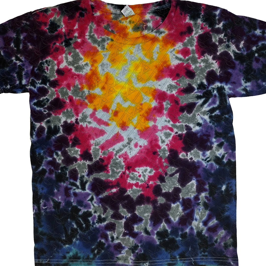 Kids Sunset Scrunch Tie Dye Shirt