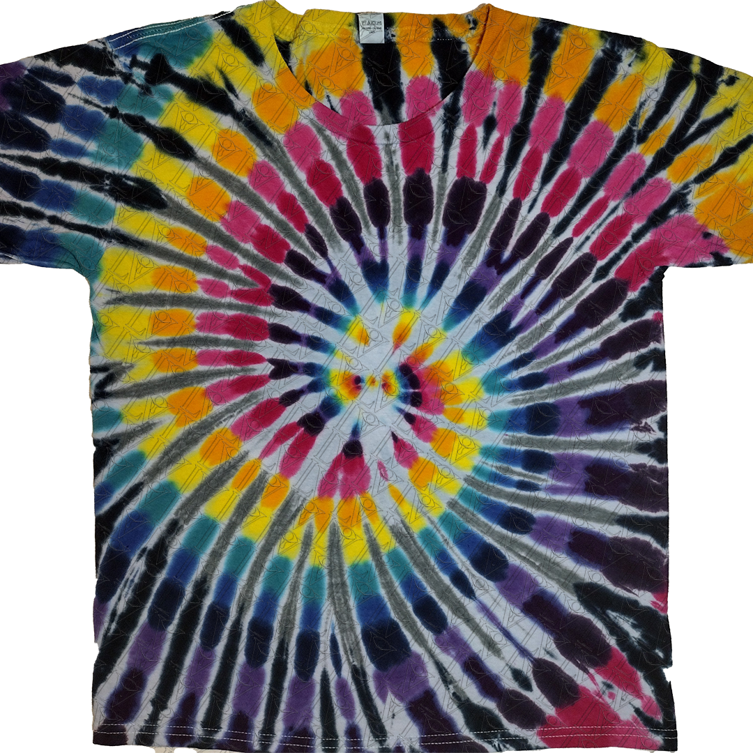Kids Sunset Spiral Tie Dye Shirt