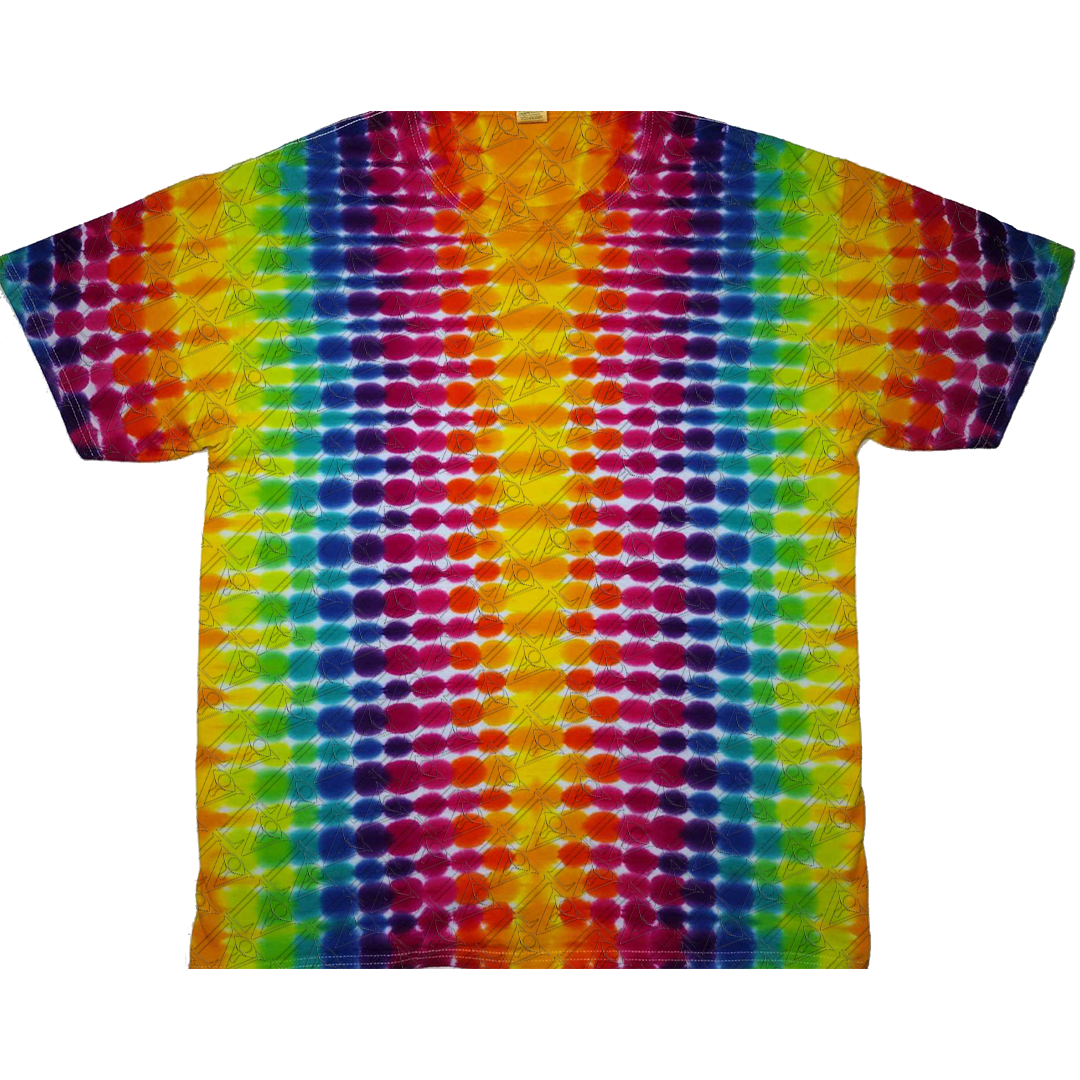 Rainbow Stripe Tie Dye Shirt