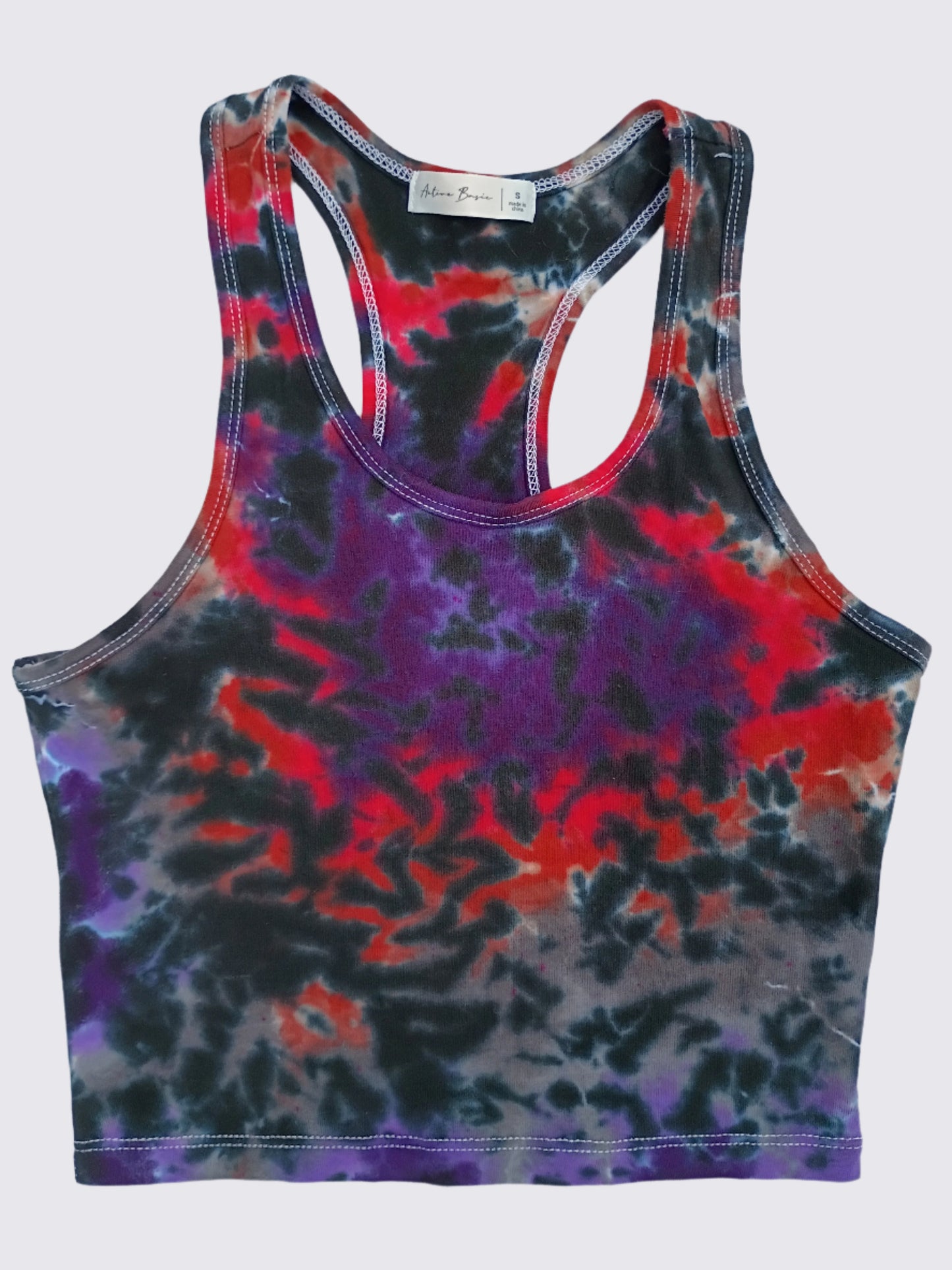 Women's Dragon's Blood Tie Dye Tank Crop Top