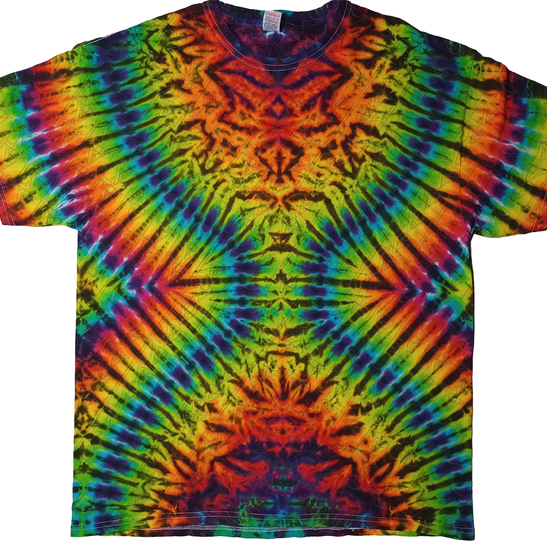 Rainbow Hourglass Tie Dye Shirt