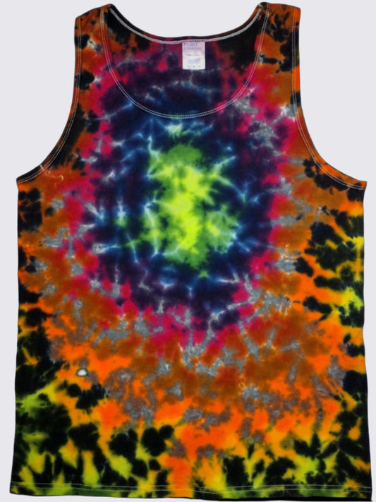 Autumn Scrunch Tie Dye Tank Top