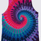Berry Tie Dye Tank Top Spiral