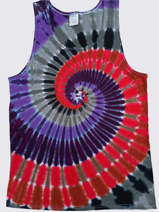 Dragons Blood Tie Dye Tank Top Spiral