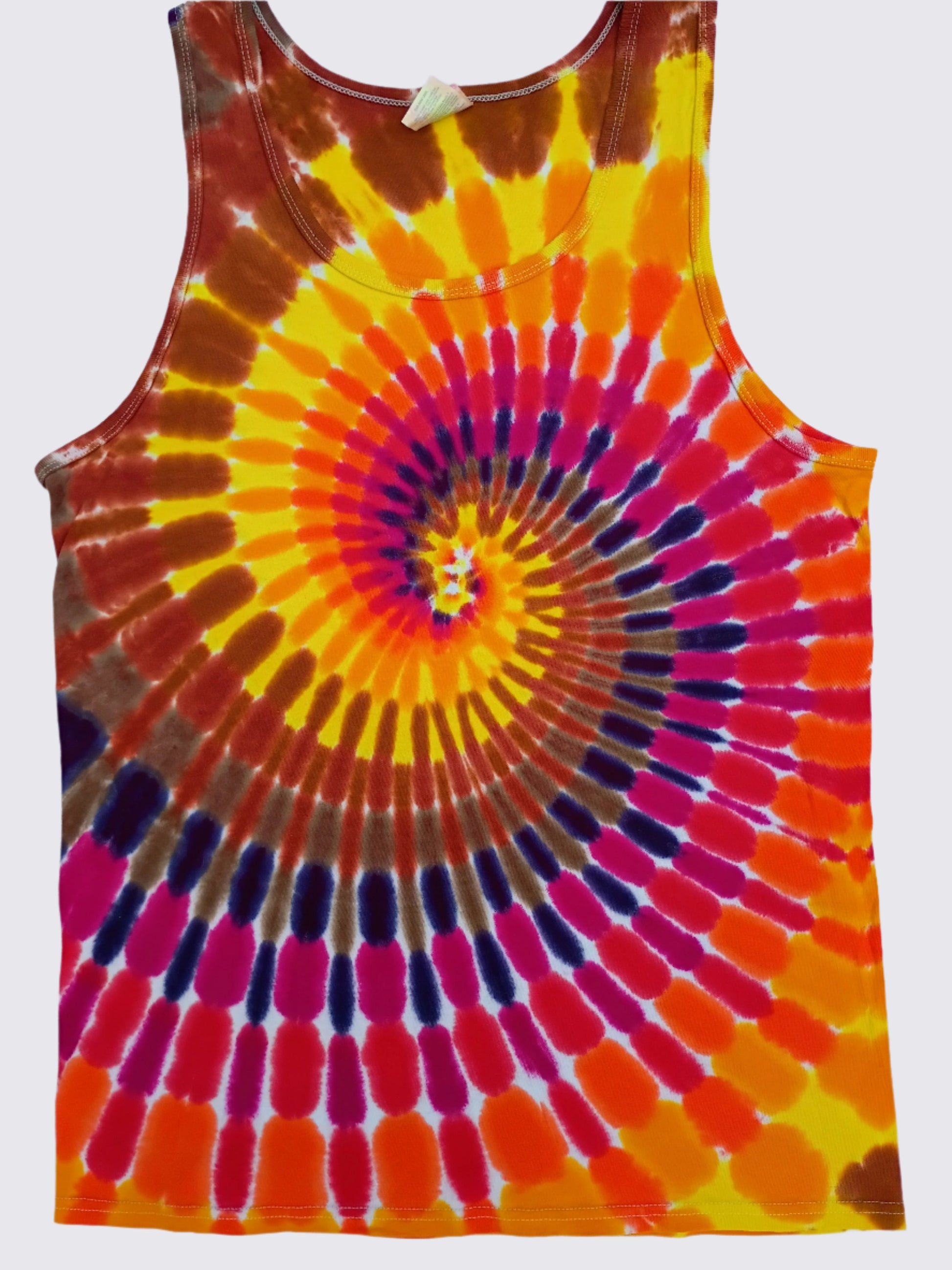 Molten Tie Dye Tank Top Spiral