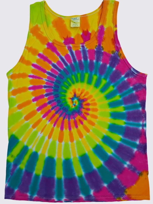 Peeps Tie Dye Tank Top Spiral