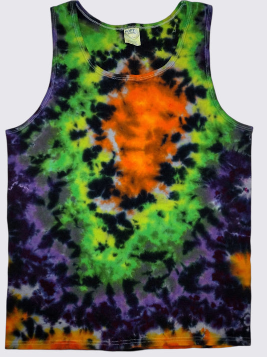 Spoopy Scrunch Tie Dye Tank Top