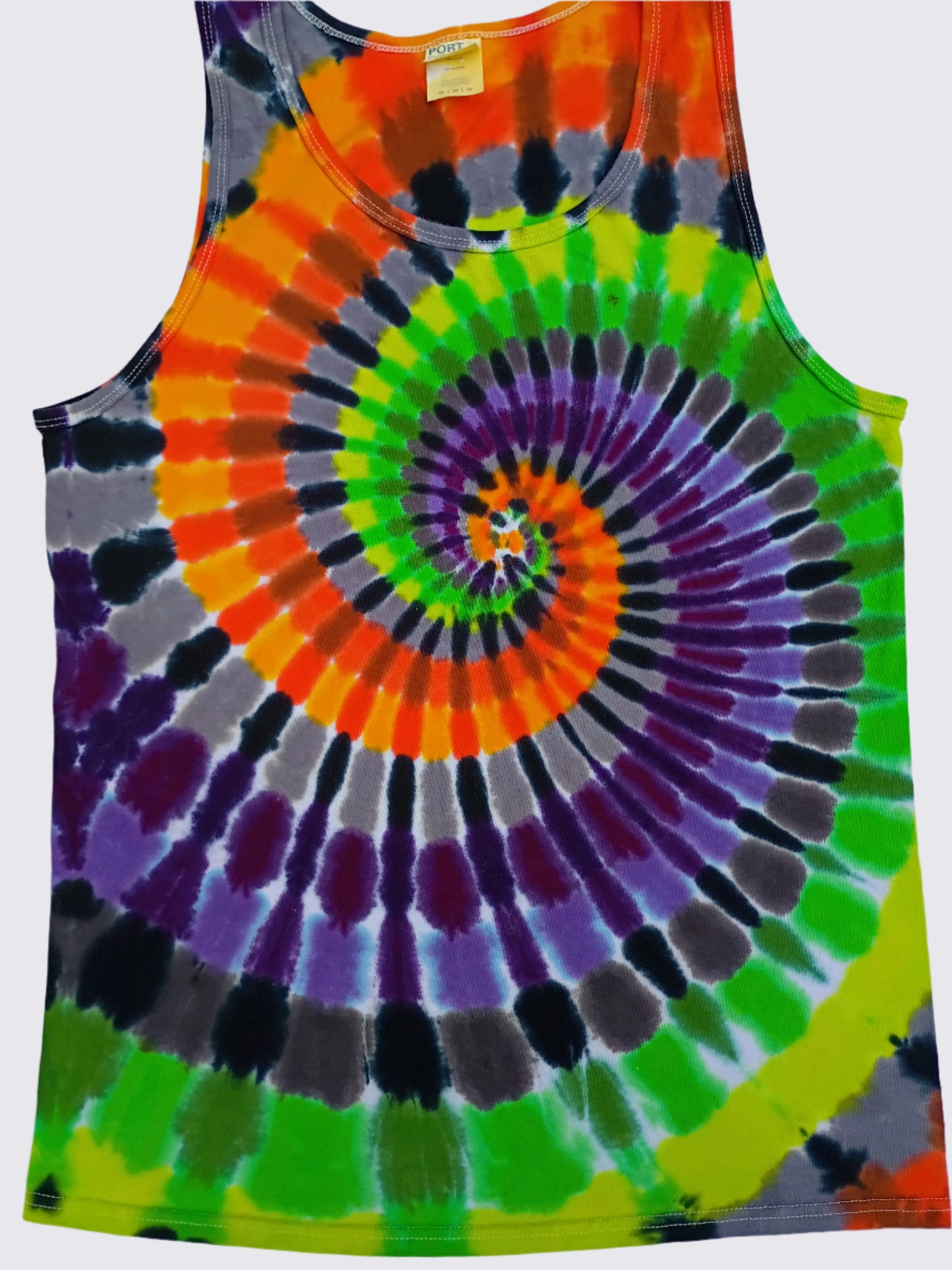 Spoopy Tie Dye Tank Top Spiral
