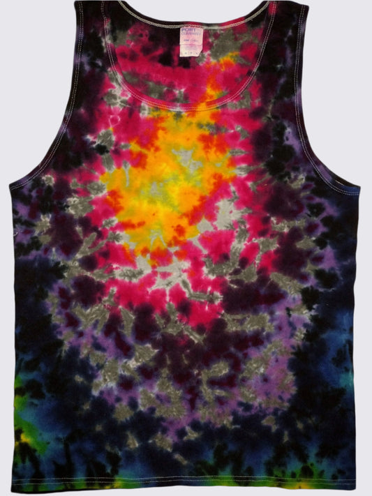 Sunset Scrunch Tie Dye Tank Top