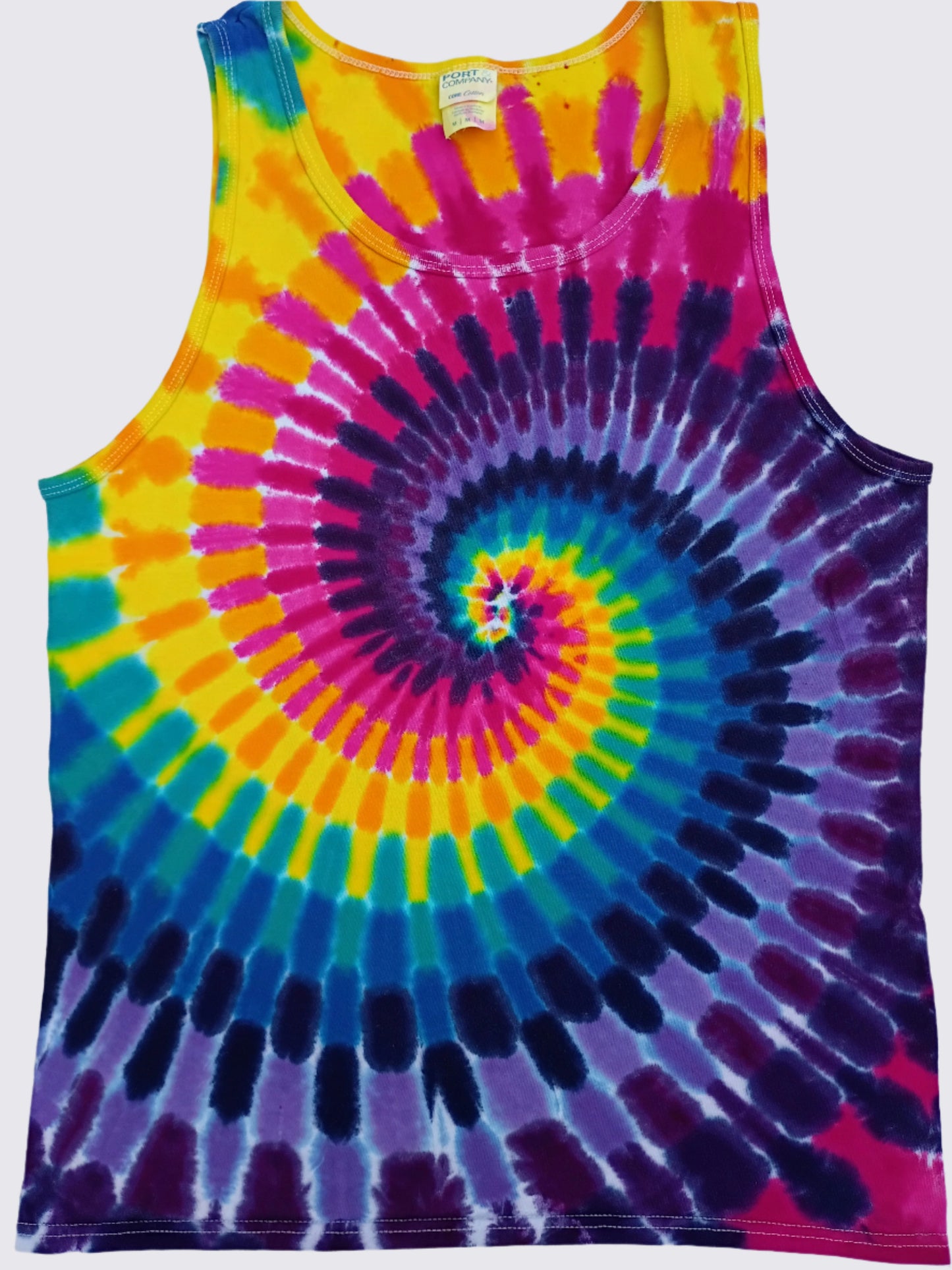Sunset Tie Dye Tank Top Spiral