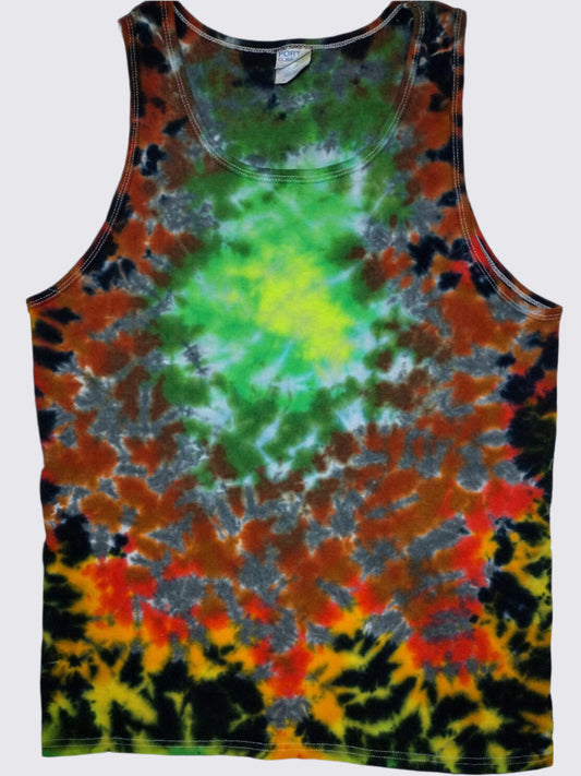 Tropics Scrunch Tie Dye Tank Top