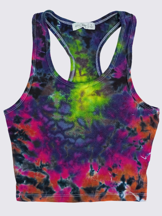 Women's Autumn Tie Dye  Tank Crop Top