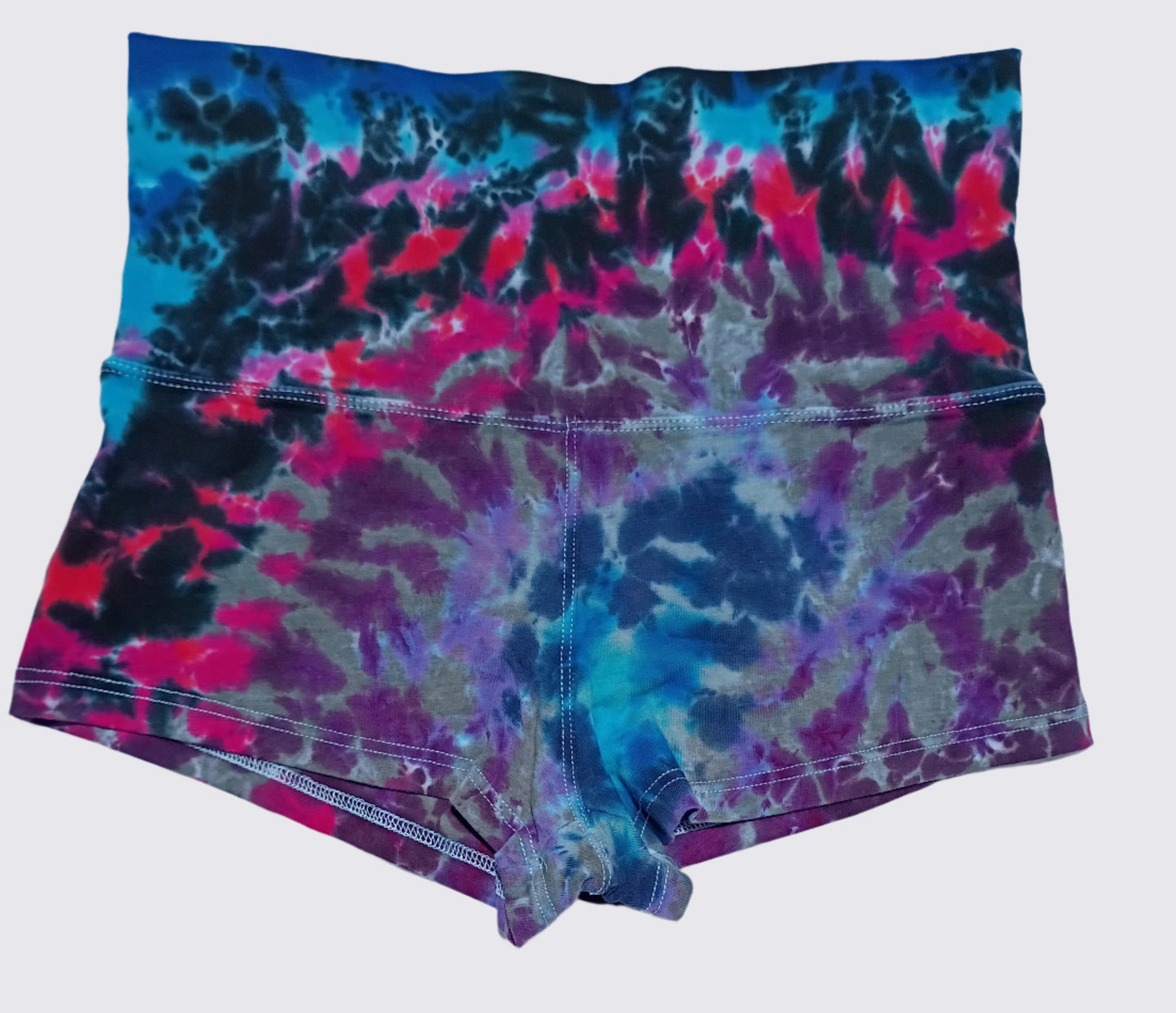 Women's Berry Tie Dye Yoga Shorts