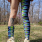 Women's Tie Dye Apparel Model 6 Thigh High Socks