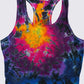 Women's Sunset Tie Dye Tank Crop Top